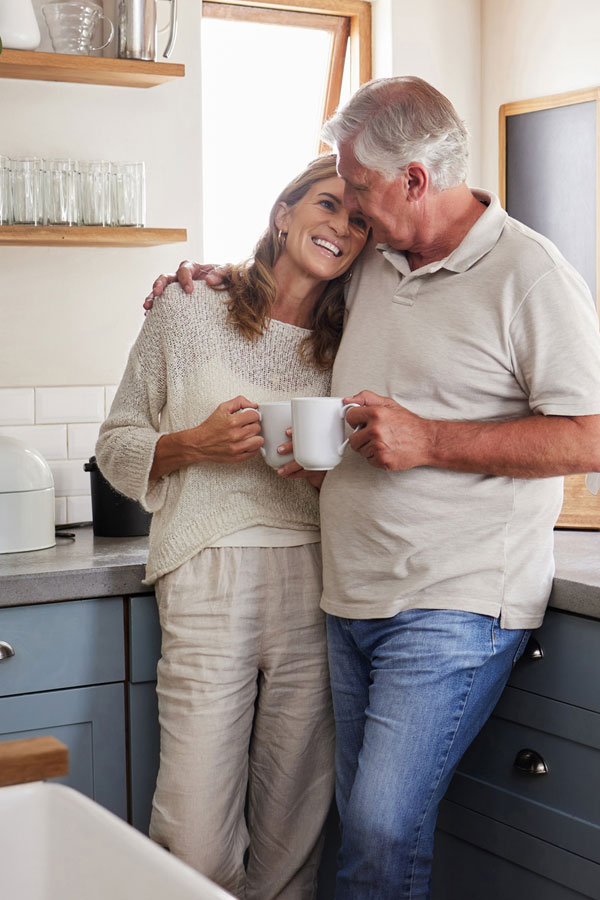 Couple enjoying each other after balloon angioplasty in Jupiter Florida